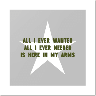 all I Ever Wanted, star, green Posters and Art